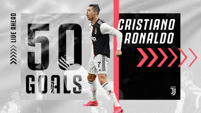Kỷ lục 50 bàn thắng đầu tiên của Ronaldo được thiết lập trong màu áo Juventus