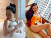 Đời sống Showbiz - Sau ly hôn chồng, chân dài Next Top tung ảnh tắm nude gây chú ý