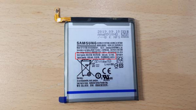 Galaxy S20 Ultra&nbsp;sẽ được trang bị thỏi pin 5000 mAh.