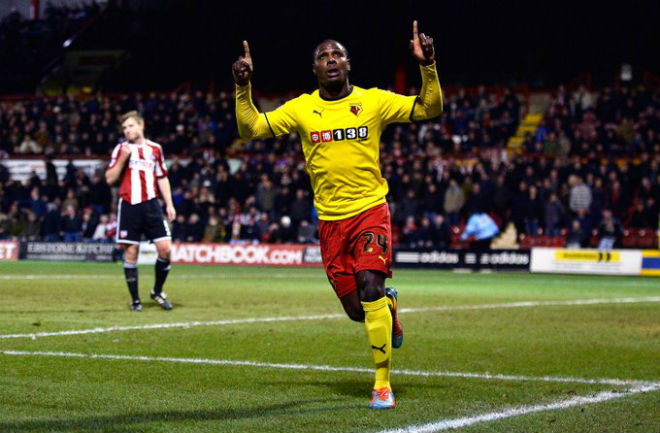 Ighalo từng chơi tốt ở giải Ngoại hạng Anh trong màu áo Watford