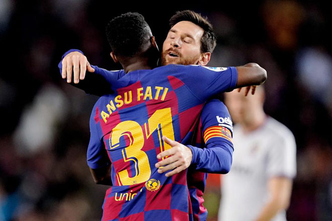 Messi có đối tác mới Fati