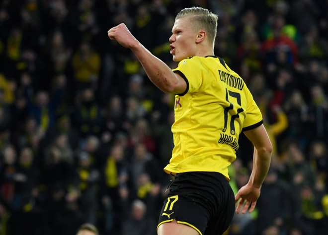 Erling Haaland có bàn thắng thứ 8 cho Dortmund chỉ sau 4 lần ra sân