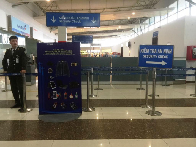 Khu vực kiểm soát an ninh tại sân bay - Ảnh: Dương Ngọc