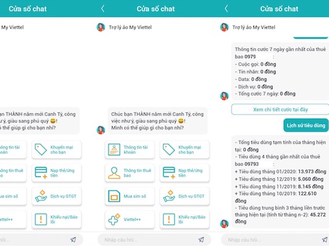 Nhà mạng dùng chatbox thay thế nhân viên CSKH trên ứng dụng di động