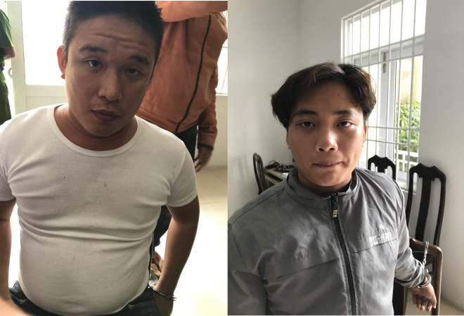 Hai đối tượng Thanh và Tú bị tổ tuần tra Công an phường Phước Long bắt sau khi gây án