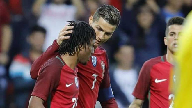 Martins và Ronaldo từng nhiều lần sát cánh trên hàng công của ĐT Bồ Đào Nha