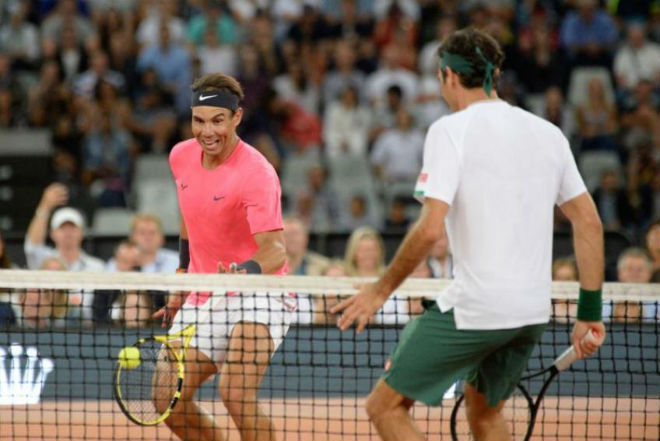 Nadal thua Federer cả trận đôi nam và trận đánh đơn ở Cape Town vừa qua
