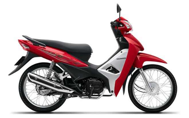 Honda Wave Alpha 110 màu đỏ.