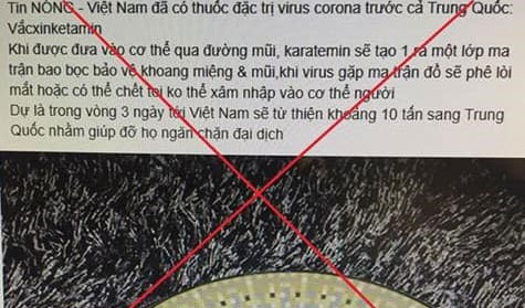 Nội dung sai sự thật mà N.Đ đăng tải trên mạng xã hội