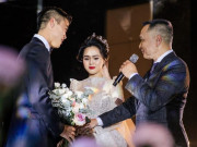 Đời sống Showbiz - Sau đám cưới, vợ cầu thủ Duy Mạnh tiết lộ bất ngờ về ông bố là cựu Chủ tịch CLB Sài Gòn