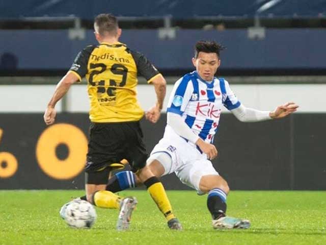 Văn Hậu trong màu áo&nbsp;Heerenveen