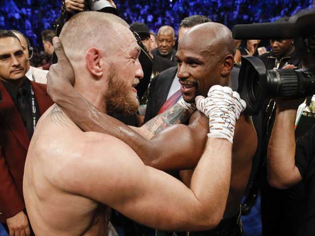 Mayweather đánh bại&nbsp;McGregor ở cuộc đối đầu gần nhất