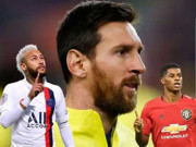 Bóng đá - Messi sát cánh Neymar, Rashford: Đội hình ghi bàn “khủng” nhất châu Âu vắng Ronaldo