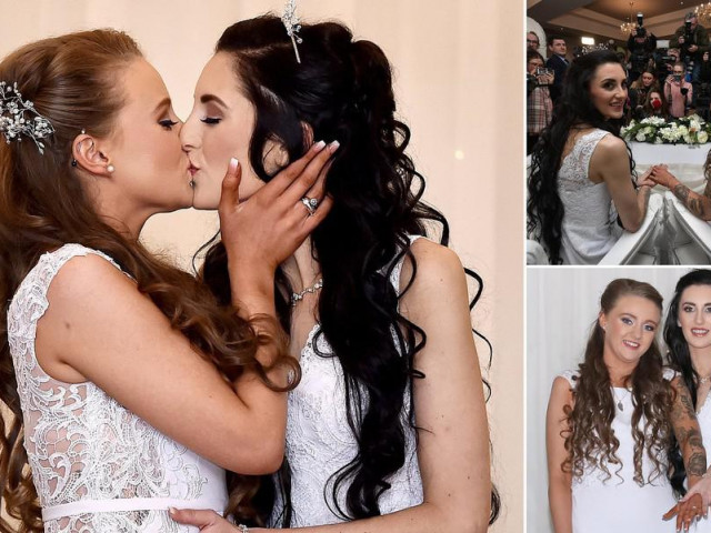 Hai cô gái đầu tiên kết hôn đồng giới ở Bắc Ireland