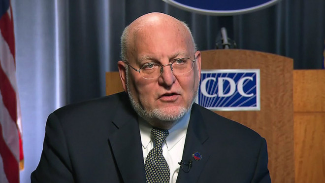 Giám đốc Trung tâm Kiểm soát và Phòng ngừa dịch bệnh Mỹ (CDC) Robert Redfield. Ảnh: CNN