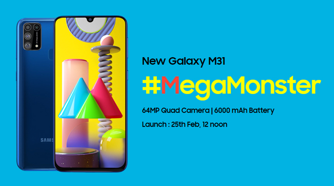 Galaxy M31 sẽ sở hữu thỏi pin lên tới 6000 mAh.