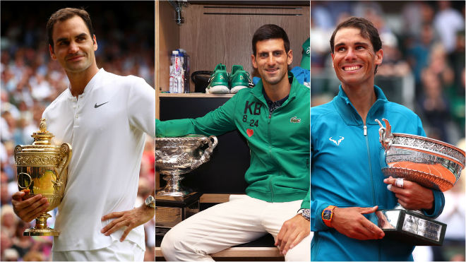 Cuộc cạnh tranh ngôi bá chủ Grand Slam vẫn diễn ra quyết liệt giữa Federer, Djokovic và Nadal mùa này