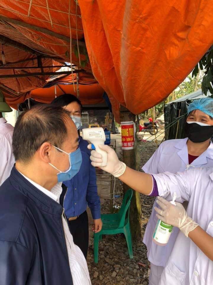 Khu vực cách ly ở xã Sơn Lôi, Bình Xuyên, Vĩnh Phúc.