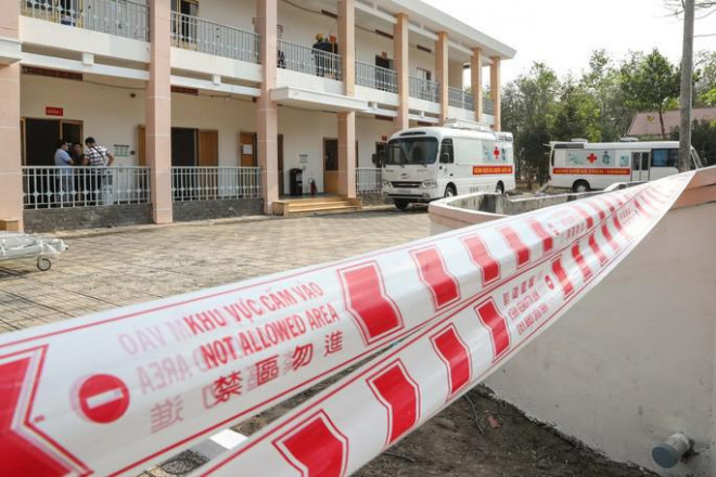 Bệnh viện dã chiến tại Củ Chi-TP HCM. Ảnh: HOÀNG TRIỀU