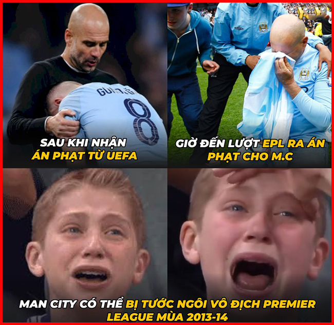 Nhận án phạt từ UEFA chưa xong thì Man City còn phải đối mặt với án phạt của EPL.