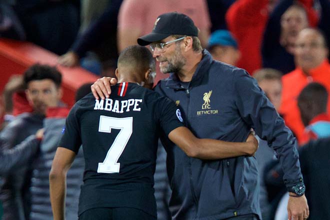 HLV Klopp rất mến mộ tài năng của Mbappe