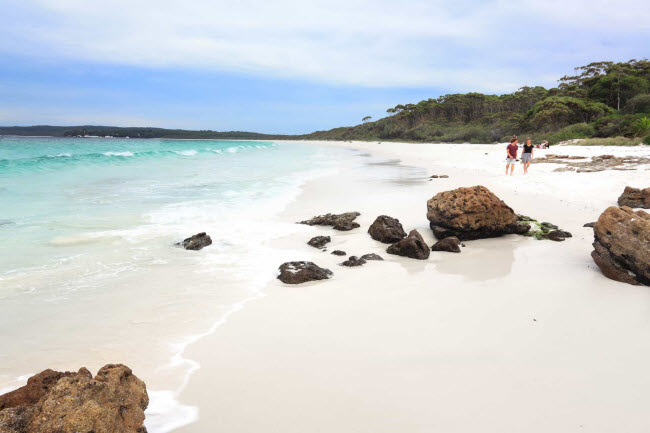 Bãi biển Hyams, Australia: Bãi biển ở New South Wales nổi tiếng với cát mịn và màu trắng như kem cùng nước trong xanh.
