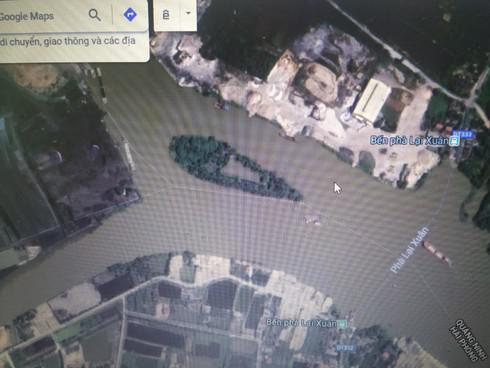 Khu vực phát lộ bãi cọc Bạch Đằng mới (bãi cọc Đầm Thượng) tại xã Lại Xuân, huyện Thủy Nguyên, TP Hải Phòng.