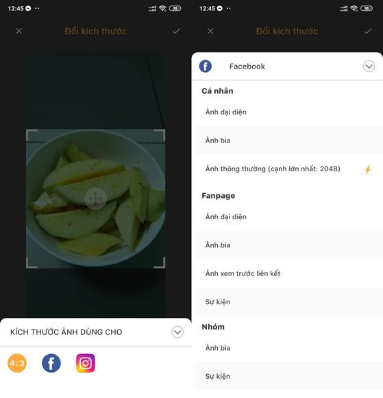 Quick Resize &amp; Watermark hỗ trợ người dùng thay đổi kích thước chuẩn để đăng Facebook. Ảnh: MINH HOÀNG