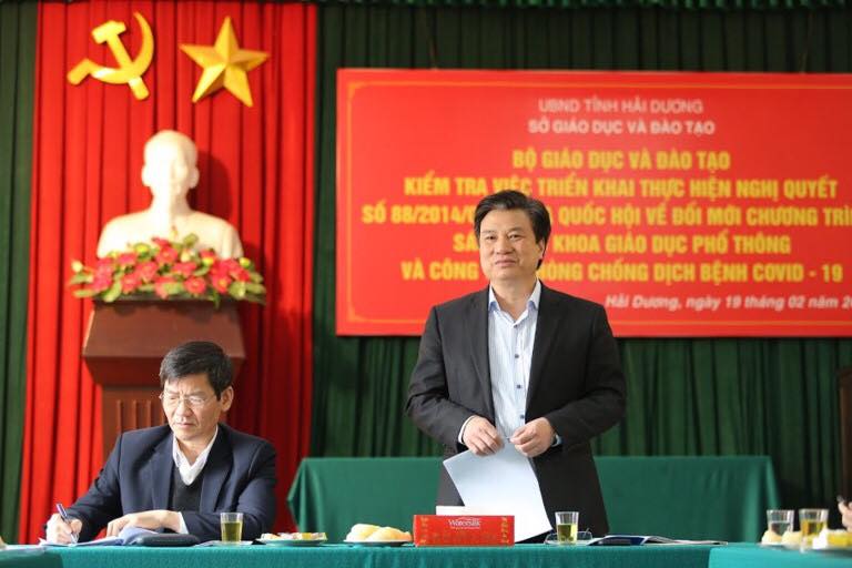 Thứ trưởng Nguyễn Hữu Độ cho biết, Bộ GD-ĐT sẽ công bố khung thời gian học. Ảnh: Thế Đại