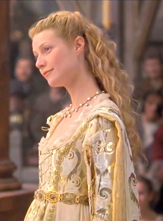 Gwyneth Paltrow trong vai nữ chính của phim "Shakespeare đang yêu" đã giành giải Nữ diễn viên chính xuất sắc tại Oscar 1999.