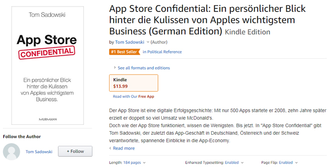 Cuốn sách đã được rao bán trên Amazon.