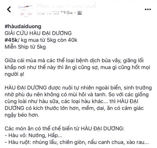 Lại hô hào giải cứu hàu