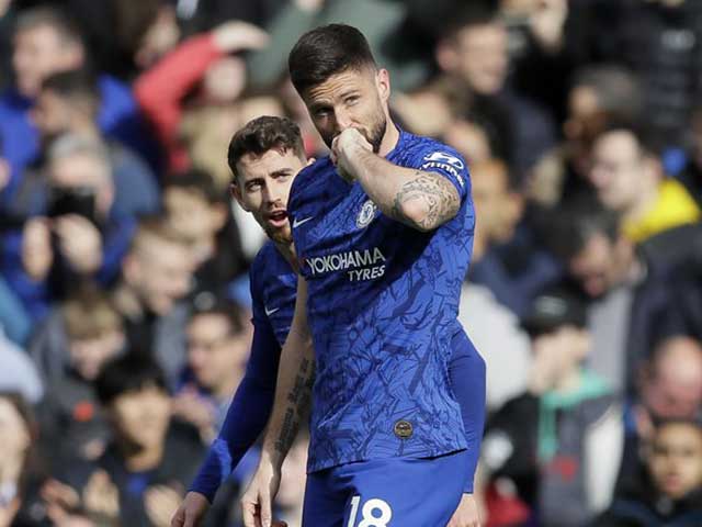 Giroud không được đá chính thường xuyên tại Chelsea