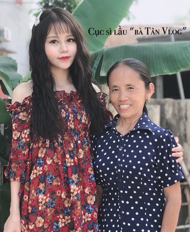 Cô gái thường xuyên xuất hiện trong các vlog của bà Tân là Nguyễn Hằng Hương, một hot girl ở Bắc Giang.