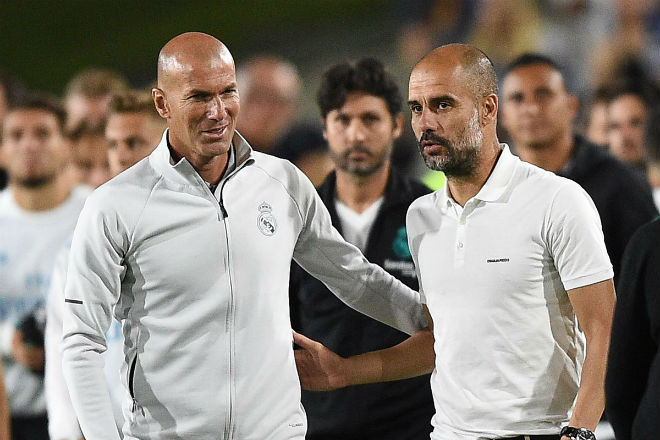 Zinedine Zidane và Pep Guardiola đều khao khát tìm lại vinh quang ở trời Âu