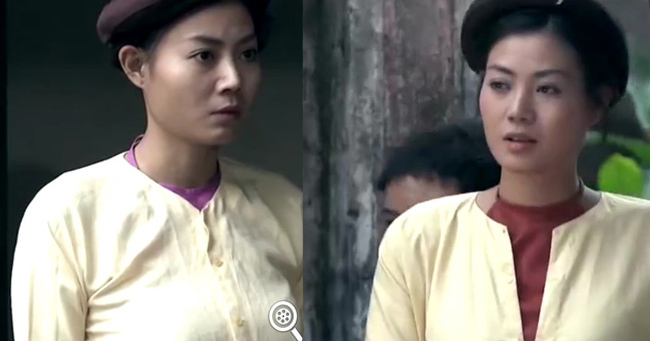 Màu áo bên trong của nhân vật Nương (Thanh Hương đóng) bị thay đổi dù trong cùng một cảnh quay.