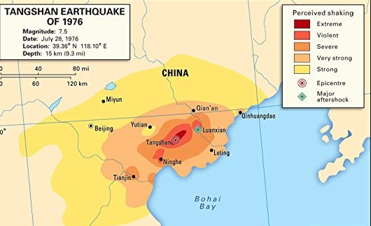 Toàn cảnh quy mô trận động đất khủng khiếp năm 1976 ở Trung Quốc.