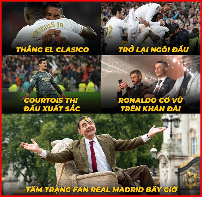 Một ngày hứng khởi với các fan hâm mộ của Real Madrid.