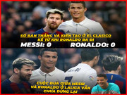 Tranh vui - Ronaldo dự siêu kinh điển khiến Messi &quot;mất tích&quot;, Real hạ đẹp Barca