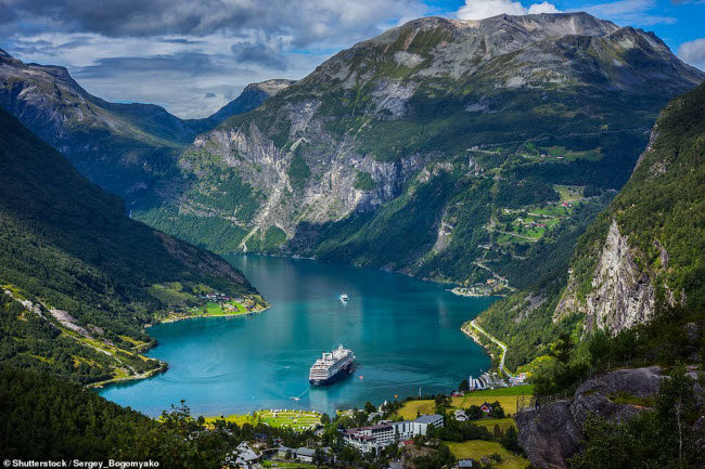 Vịnh Geirangerfjord được UNESCO công nhận là di sản thế giới.
