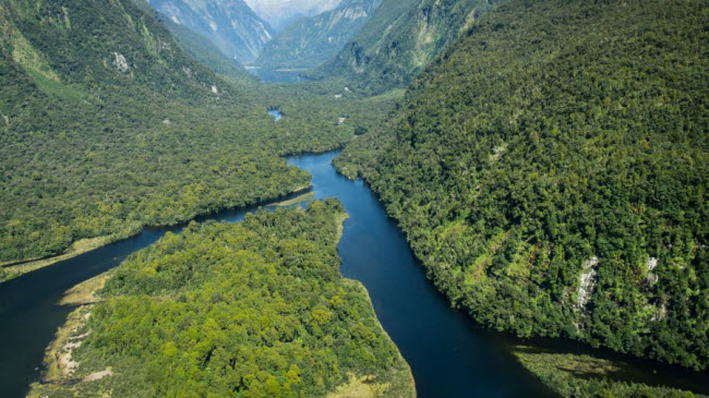 &nbsp;Vịnh Milford Sound: Phong cảnh nơi đây rất đa dạng bao gồm cách vách đá, thác nước bậc thang và hồ nước sâu.