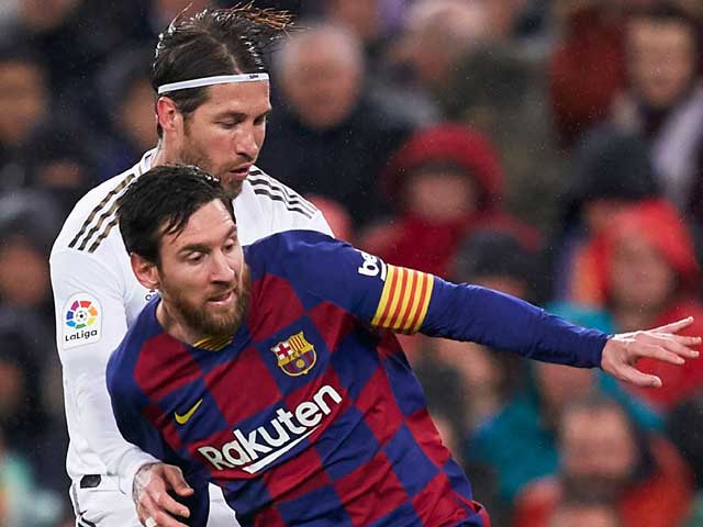 Messi bị khóa chặt ở trận El Clasico