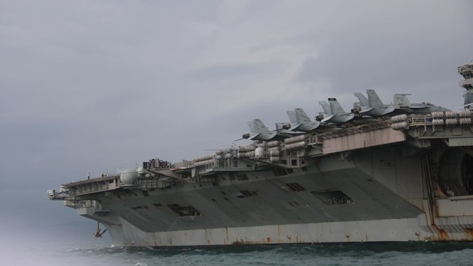 Dự kiến, lễ đón chính thức tàu USS Theodore Roosevelt sẽ được tổ chức vào đầu giờ chiều 5/3 tại cảng Tiên Sa.