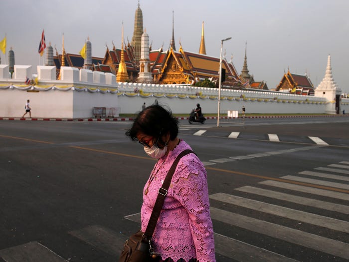 Cung điện&nbsp;Bangkok (Thái Lan)&nbsp;vẫn mở cửa&nbsp;nhưng gần như không có người tới thăm.