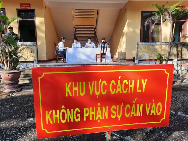 Tỉnh Quảng Nam thành lập khu cách ly để phòng, chống Covid-19. Ảnh: TN