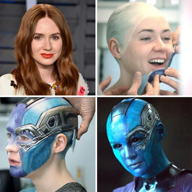 Có ai thắc mắc vì sao nhân viên hóa trang nỡ khiến Karen Gillan xanh lè trong &#34;Avengers: Infinity War/Endgame&#34; không?&nbsp;