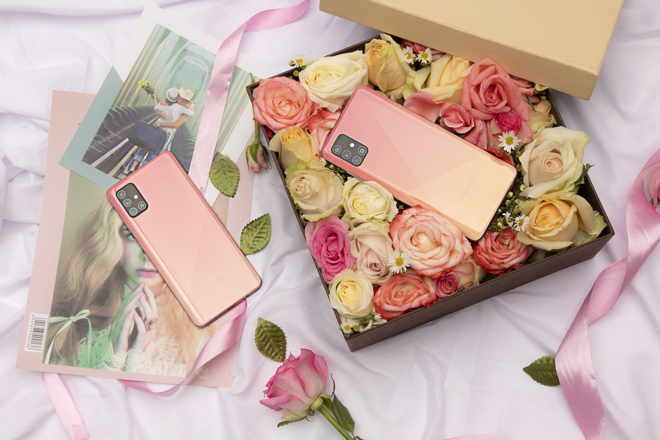 Galaxy A51 và Galaxy A71 Hồng Crush Trendy.