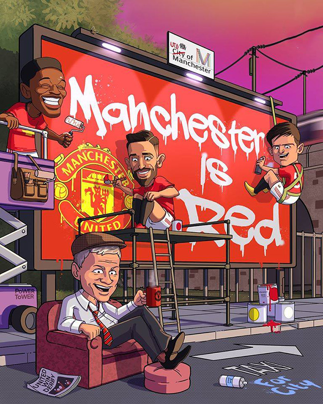 MU hạ Man City nhuộm đỏ thành Manchester.