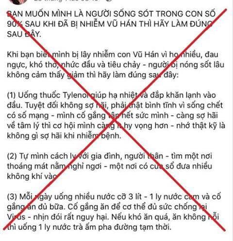 Công an huyện Thạch Thất (Hà Nội) vừa xử lý một trường hợp đăng tải cách chữa trị Covid-19 không theo chỉ dẫn của Bộ Y tế.