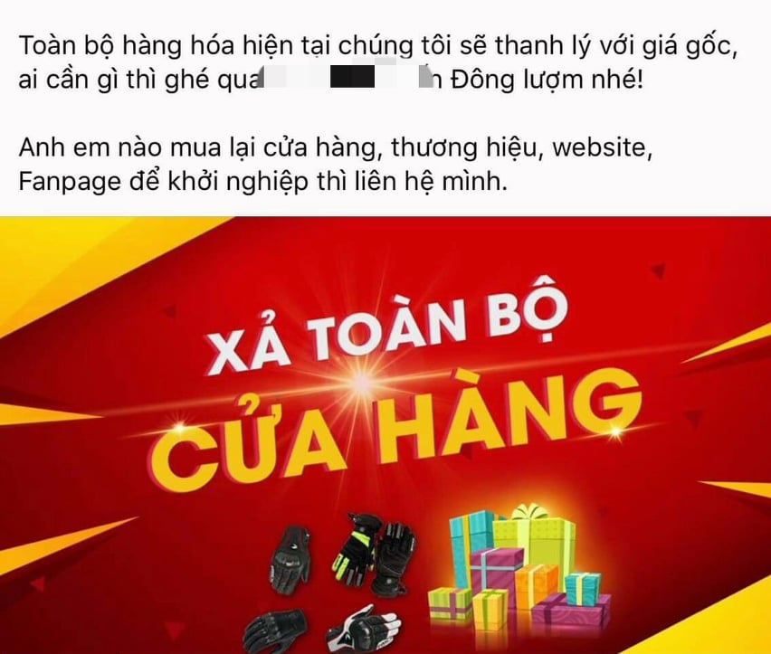 Một cửa hàng bán đồ phượt cũng gặp khó do không có khách hàng